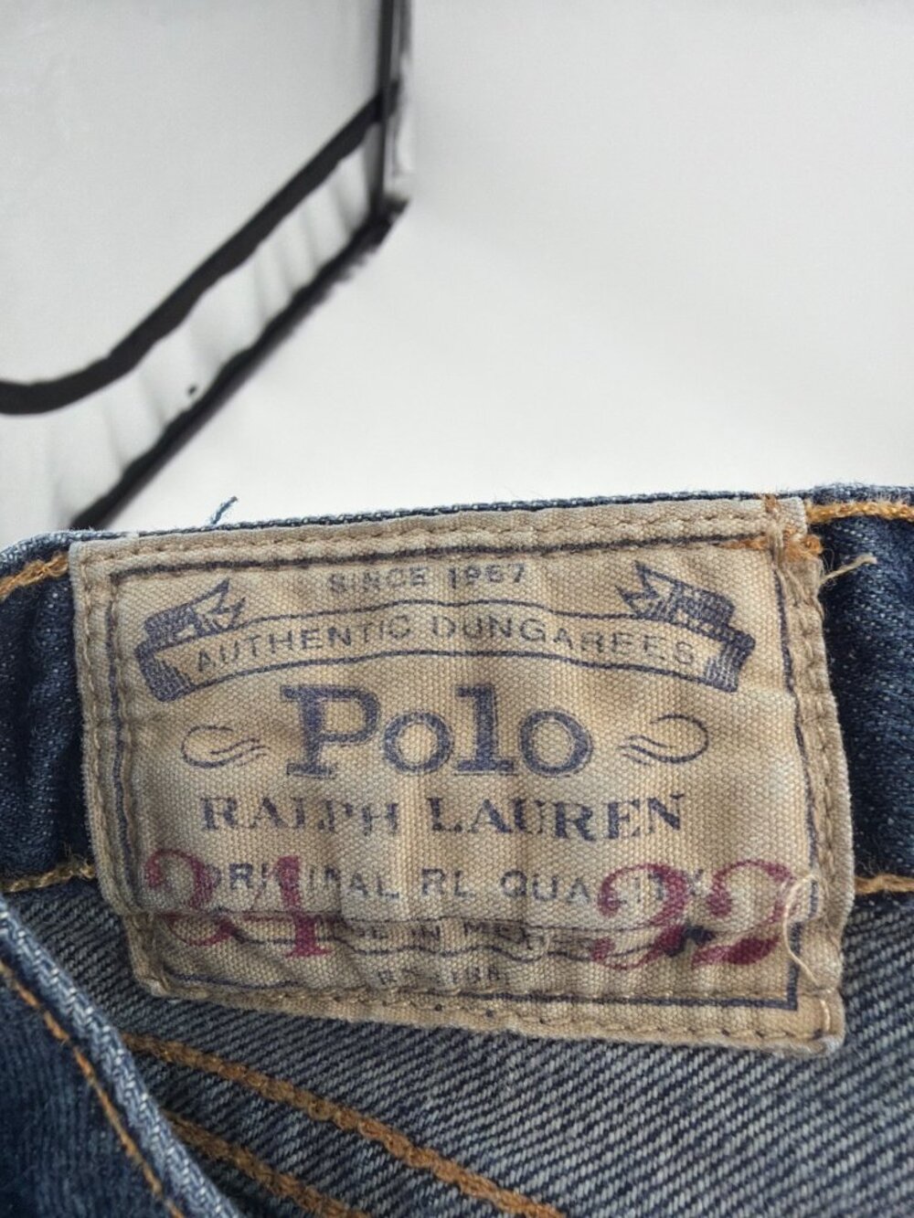 Polo Ralph Lauren Mens 34x32 Hampton Straight Fit Jeans Everyday Denim Casual - Picture 3 of 9